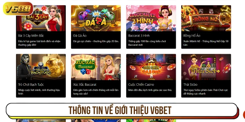 Giới thiệu V6BET là nhà cái minh bạch và an toàn hiện nay