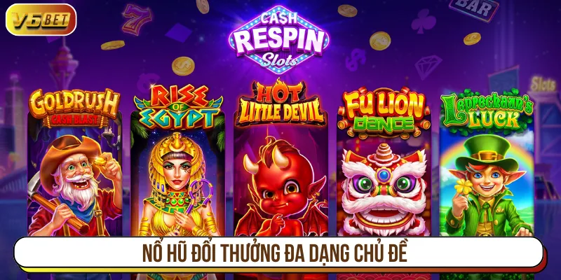 Nổ hũ tái hiện khung cảnh slot chân thực theo chủ đề