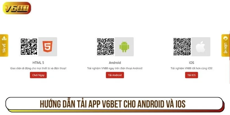 Quy trình tải app V6BET được hướng dẫn chi tiết