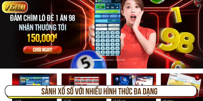 Xổ số trực tuyến V6BET với nhiều hình thức hấp dẫn